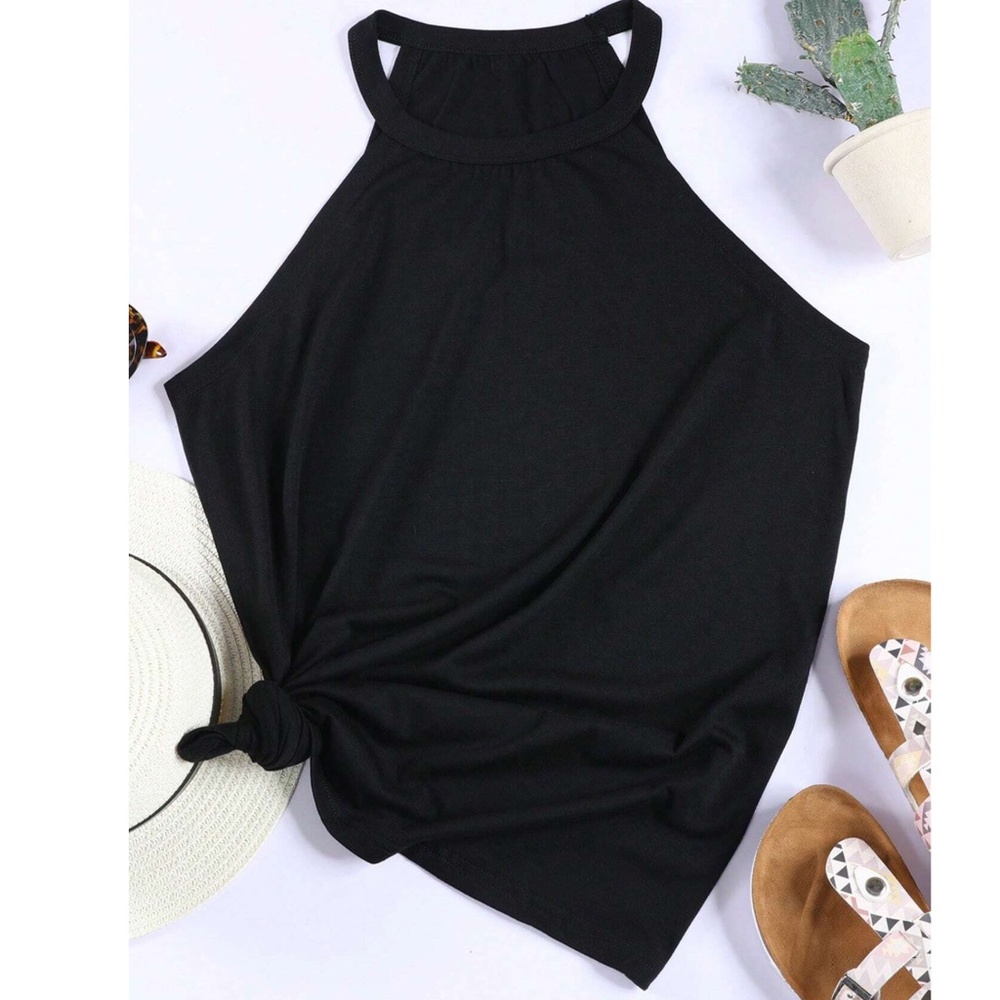 06 Casual Fitted Halter Tank Top - Picture 5 of 5
